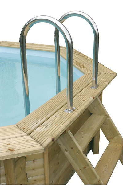 UBBINK PIS - Piscine bois Azura - Rectangulaire - L450xH126xP250cm - large