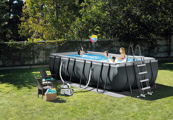 INTEX - Piscine tubulaire Ultra XTR - Rectangulaire - L549xH132xP274cm - large