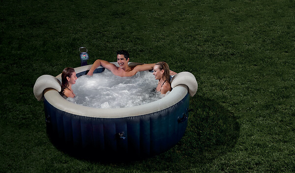 INTEX - Spa gonflable PureSpa Blue Navy - 4 places - Rond - D196xH71cm - large