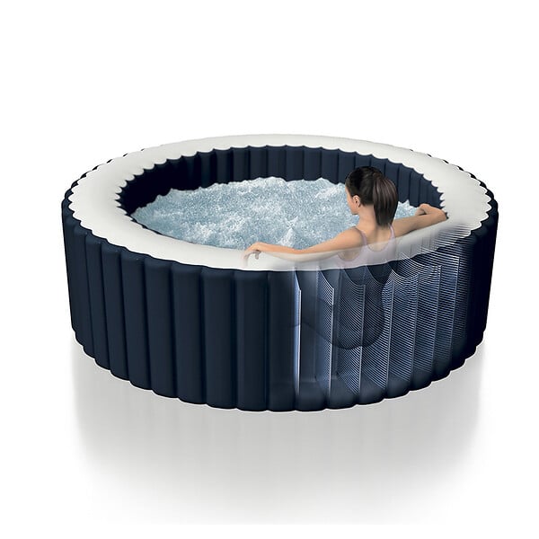 INTEX - Spa gonflable PureSpa Blue Navy - 4 places - Rond - D196xH71cm - large