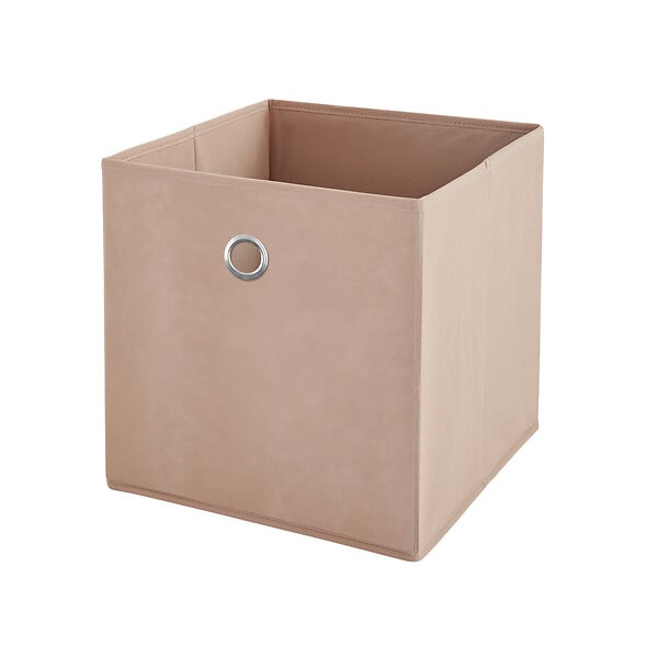 MODE DE VIE - Panier de rangement intissé - Rose poudre - L - large