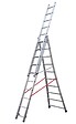 HAILO - Echelle transformable évasée 3 plans de 9 échelons - 6.80m - vignette