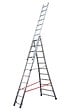 HAILO - Echelle transformable 3 plans à base evasee - 3x11m 7.30m - vignette