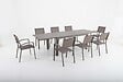 MODE DE VIE - Table de jardin Memphis 2 - Aluminium - Gris - 8 personnes - vignette