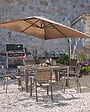 MODE DE VIE - Table de jardin Memphis 2 - Aluminium - Gris - 8 personnes - vignette