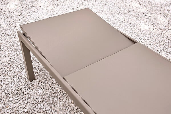 MODE DE VIE - Table de jardin Memphis 2 - Aluminium - Gris - 8 personnes - large