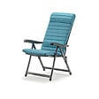 METAL FAR - Fauteuil détente matelassé - Bleu - vignette