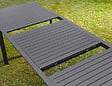 MODE DE VIE - Table de jardin Nikitha 2 - Aluminium - Gris anthracite - 8 personnes - vignette