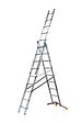 HAILO - Echelle transformable 3 plans à base rapportee - 3x9 echelons - vignette