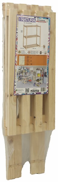 ASTIGARRAGA KIT LINE - Etagères Natura avec 3 tablettes - Bois - 92.2x30x65cm - large