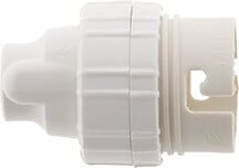 ZENITECH - Douille à baïonnette B22 - 100W coloris blanc - large