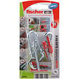 FISCHER - 4 chevilles tous matériaux DUOPOWER 8x40mm + crochets ronds - vignette