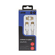 APM - Cordon tv mâle mâle 9.52mm blanc 2m + adaptateur femelle - vignette