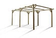CERLAND - Carport - Toit plat sans couverture - Pin - 15.41m2 - vignette