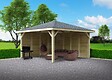 SOLID - Kiosque en bois avec parois SOLID 437x437cm - vignette