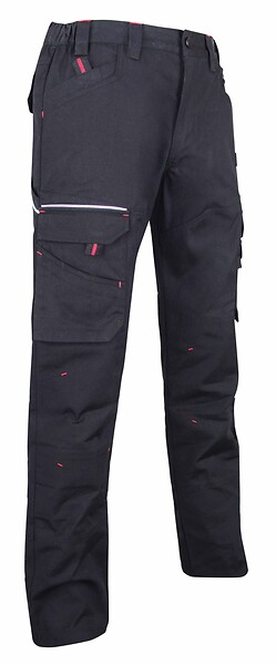 LMA - Pantalon Basalte tissu canvas noir T46 - large