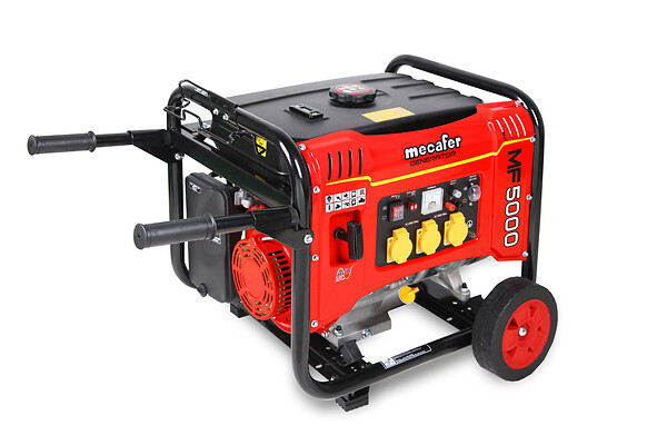 MECAFER - Groupe électrogène chantier essence MF5000 - 4000W - 25L - large