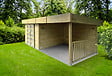 SOLID - Abri de jardin - Bois - Avec auvet - Arhus - 7,65m2 - vignette