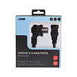 APM - Cordon d'alimentation secteur cee 7-7 iec c13 mâle coudé femelle noir - vignette