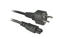 APM - Cordon d'alimentation secteur cee 7-7 iec c5 mâle femelle noir 1.8m - vignette