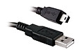 APM - Cordon usb 2.0 usb-a mini usb mâle mâle noir 1.8m - vignette