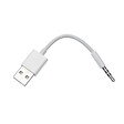 APM - Adaptateur usb-a jack 3.5mm mâle mâle blanc - vignette