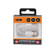 APM - Adaptateur usb-a jack 3.5mm mâle mâle blanc - vignette