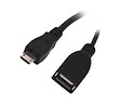 APM - Adaptateur otg usb 2.0 micro usb usb-a mâle femelle noir - vignette