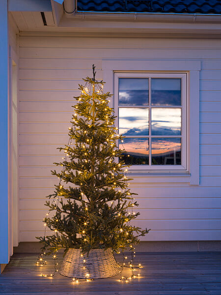 KONSTSMIDE - Voile de sapin 240 led ambre - large