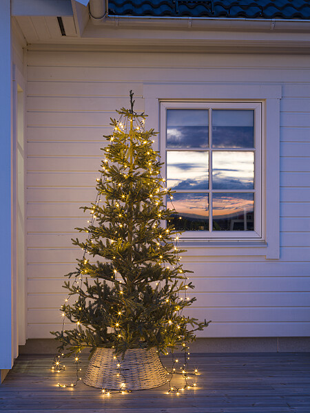 KONSTSMIDE - Voile de sapin 400 led ambre - large