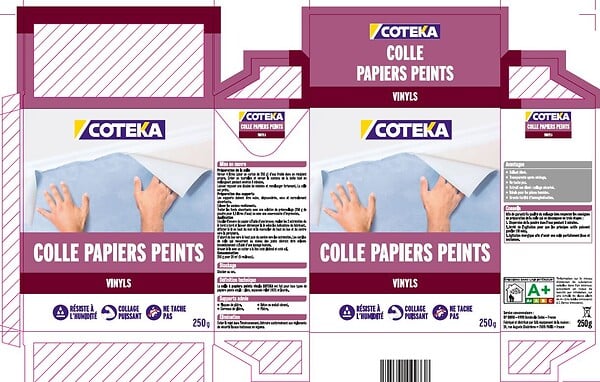 COTEKA - Colle papier peint vinyls 250gammes - large