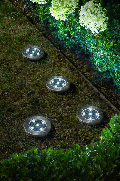 SMARTSOLAR - Pack de 4 spots up-light 5 lumens - large