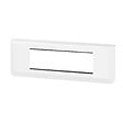 LEGRAND - Plaque Mosaic avec support pour 6 modules montage horizontal - blanc - vignette