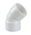 WAVIN - Coude PVC évacuation bâtiment FF 45° DN40 couleur blanc - vignette