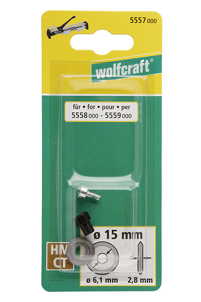 WOLFCRAFT - 1molette de rechange 15mm CT - large