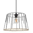 COREP - Susp 35 rotin & metal kilau noir - vignette