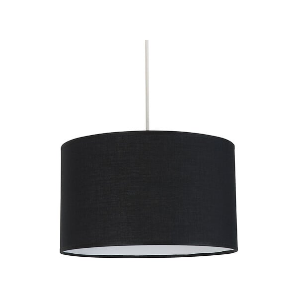 COREP - Suspension cylindrique - Toile coton - Noire - D28xH19cm - large