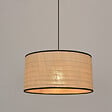COREP - Suspension cylindre Raphia - Naturel - D38xH19cm - 100W - vignette