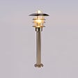 COREP - Borne lumineuse extérieur Nazare - Nickel - 24x65cm - vignette