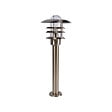 COREP - Borne lumineuse extérieur Nazare - Nickel - 24x65cm - vignette