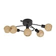 COREP - Plafonnier spirale 5L orientables Malya - Métal papier - 15W - vignette