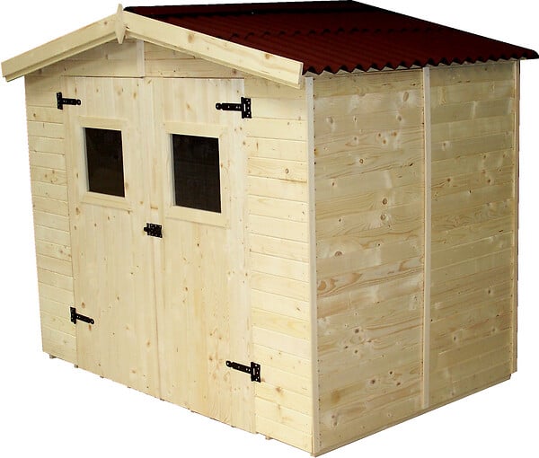 HABRITA - Abri de jardin - Bois - 16mm - 3.68m2 - large