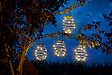 SMARTSOLAR - Lot de 4 suspensions solaire Spirale 33 leds - vignette