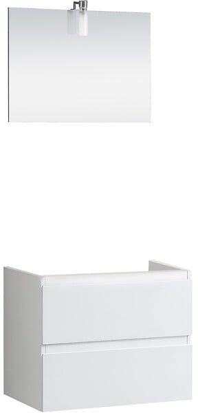Caisson meuble sous vasque suspendu - Blanc  - 60cm - large