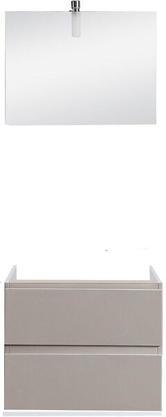 Caisson de meuble sous vasque avec miroir Sweet - Cappuccino - large
