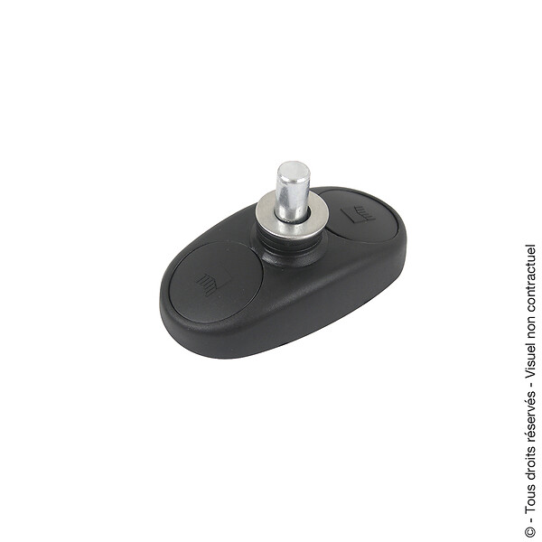 AFBAT - Crapaudine composite a visser noir - large