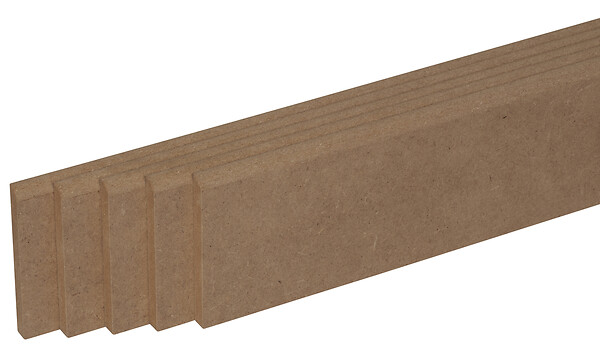 AJ TIMBER - Plinthe bord arrondi MDF brute 9x96mm L.2.20m - large