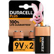 DURACELL - Piles alcalines 9V x2 Duracell Plus, 6LR61 - vignette