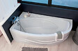 ONDEE - Baignoire angle gauche accoudoirs Fany - Blanc  - 160x90x55,2cm - vignette