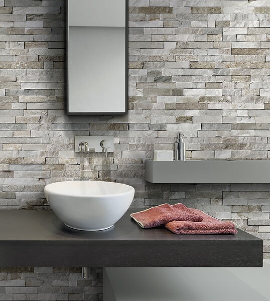 DUMAPAN - Lambris Valladolid - PVC - Gris clair - 37,5x260cm - large